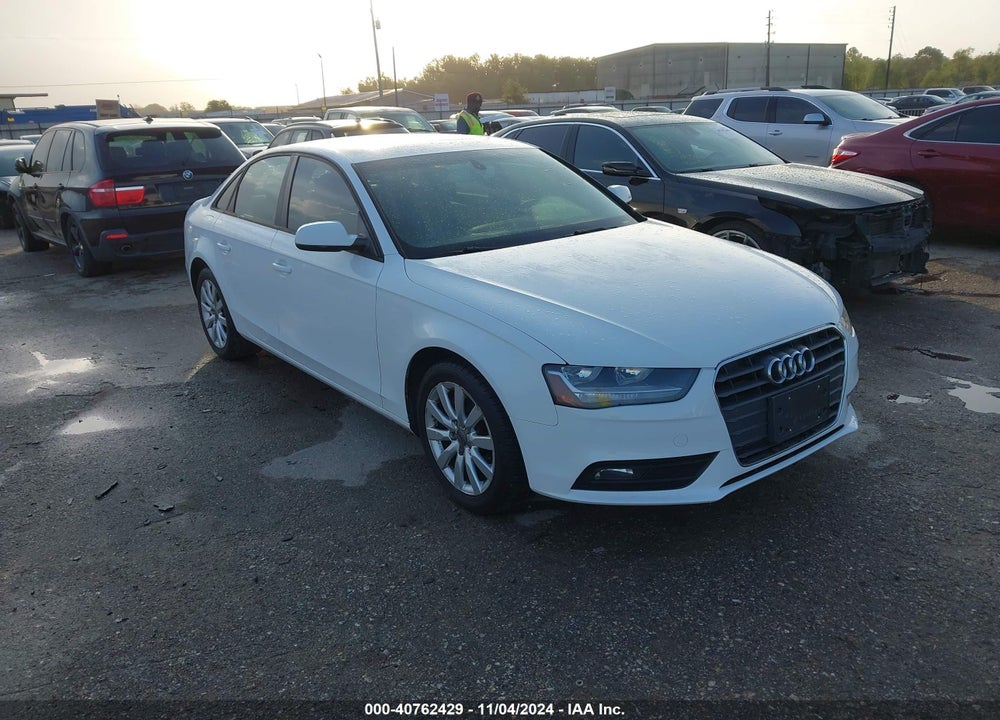 2013 AUDI A4 2.0T PREMIUM VIN: WAUAFAFL4DA141788