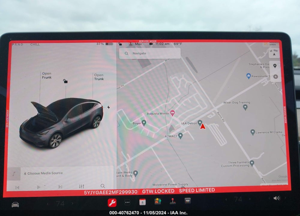 2021 TESLA MODEL Y LONG RANGE DUAL MOTOR ALL-WHEEL DRIVE VIN: 5YJYGAEE2MF299930