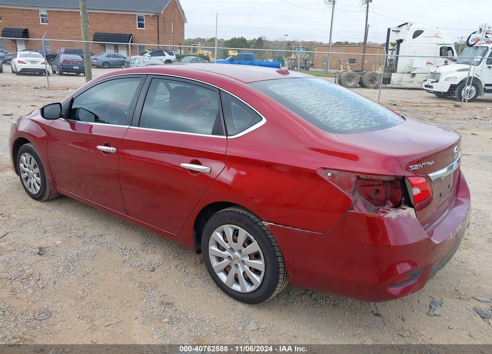 2017 NISSAN SENTRA SV VIN: 3N1AB7AP8HY338141