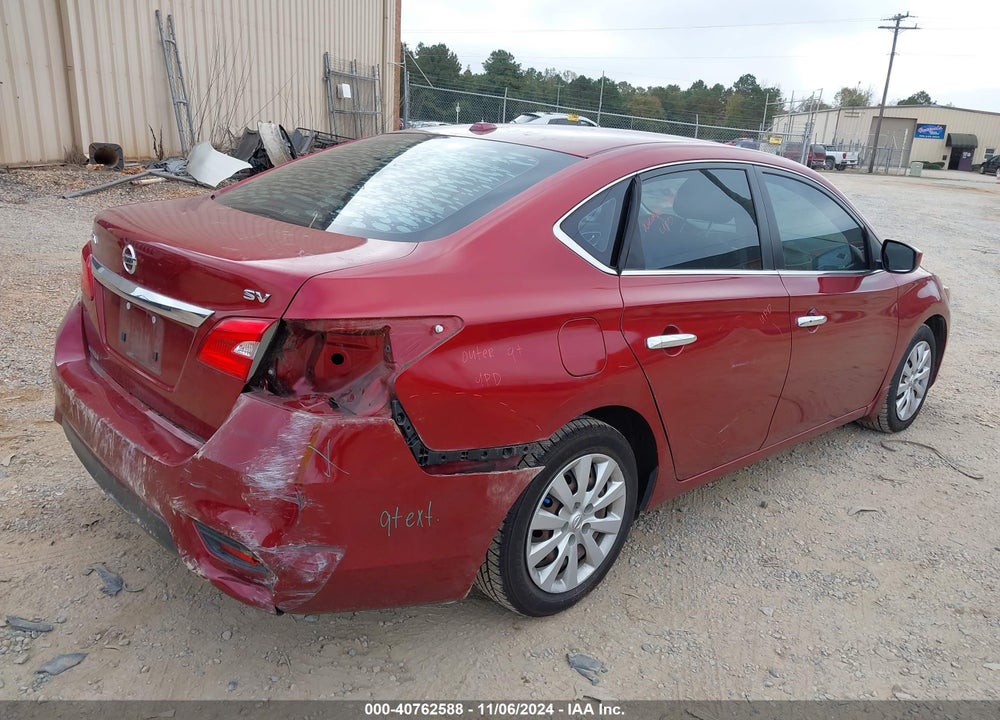 2017 NISSAN SENTRA SV VIN: 3N1AB7AP8HY338141