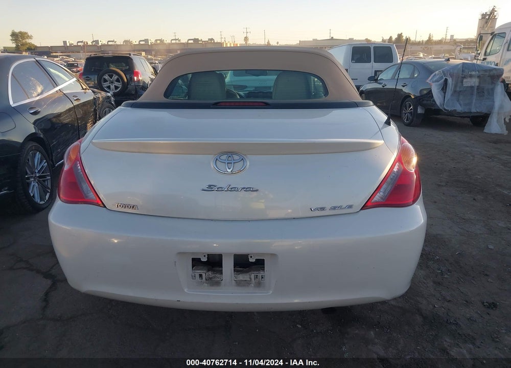 2005 TOYOTA CAMRY SOLARA SLE VIN: 4T1FA38P95U055343