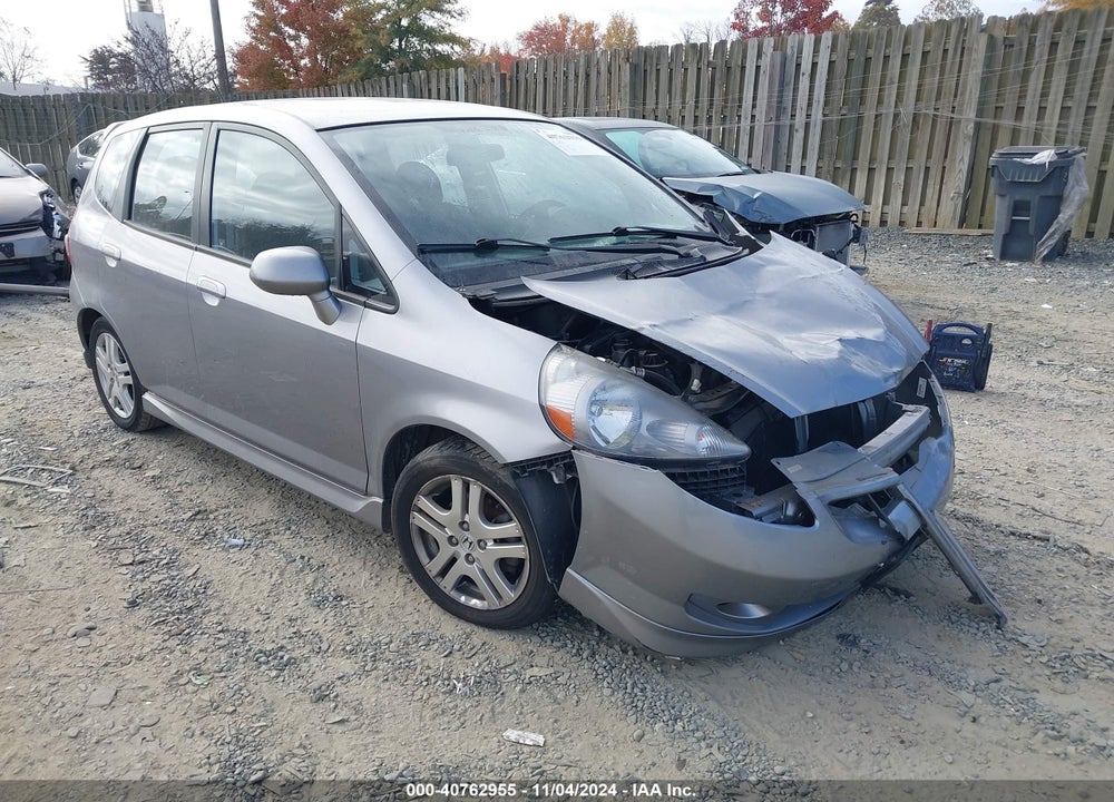 2007 HONDA FIT SPORT VIN: JHMGD38667S026743