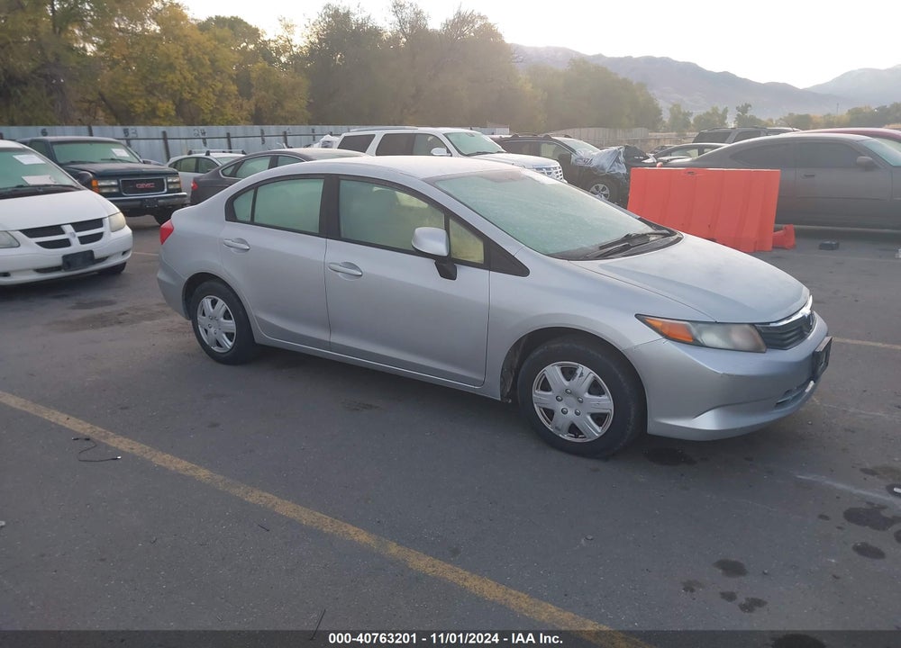 2012 HONDA CIVIC LX VIN: 2HGFB2F52CH335247