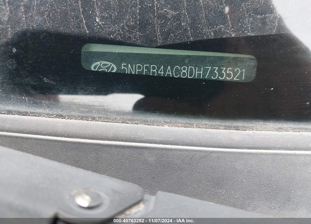 2013 HYUNDAI SONATA GLS VIN: 5NPEB4AC8DH733521