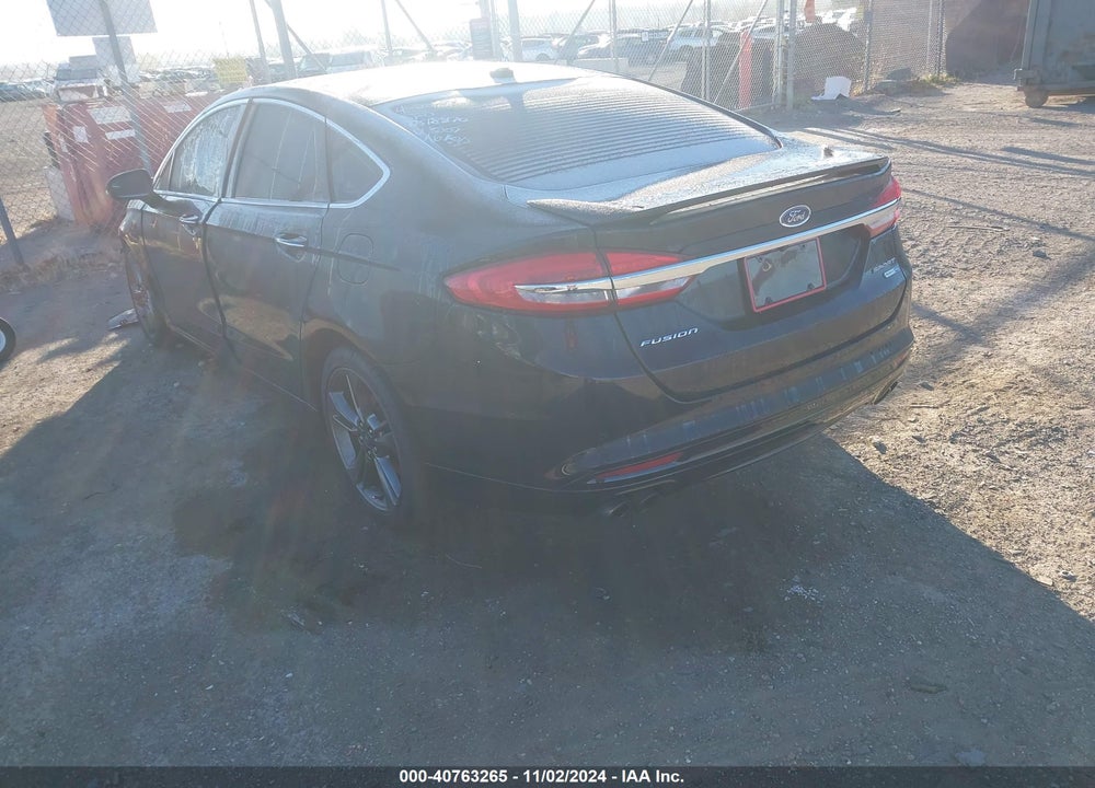 2017 FORD FUSION SPORT VIN: 3FA6P0VP8HR353809
