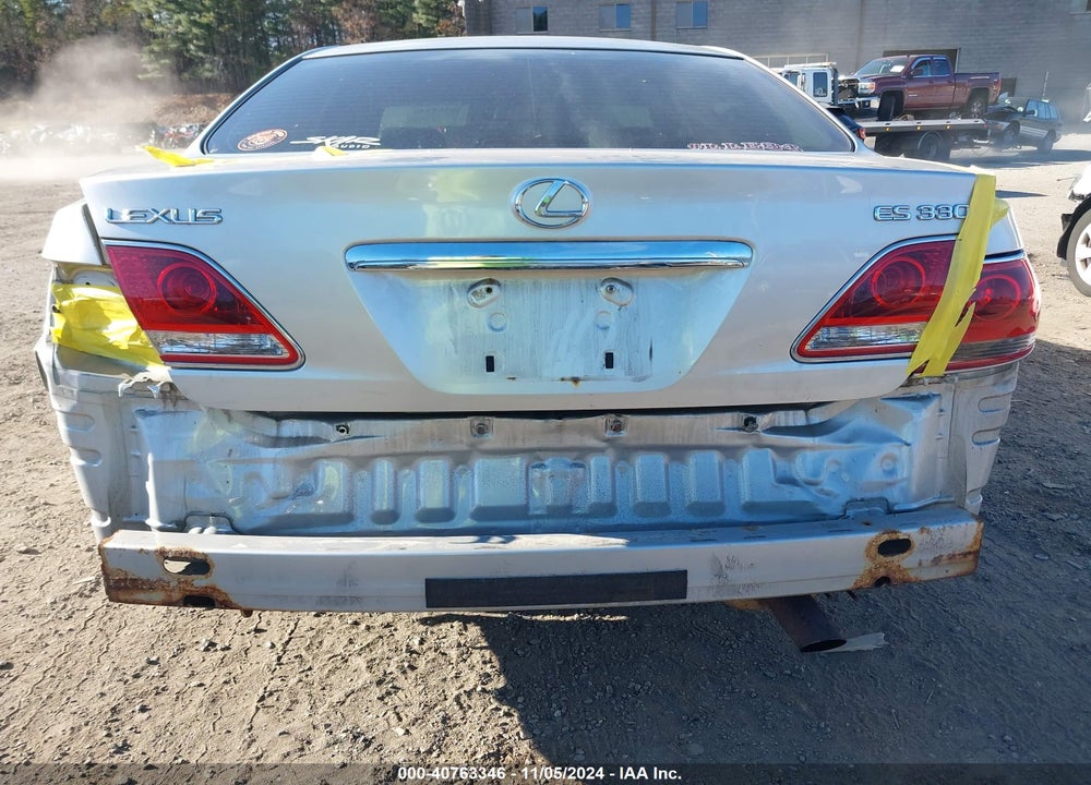2005 LEXUS ES 330 VIN: JTHBA30G655118096