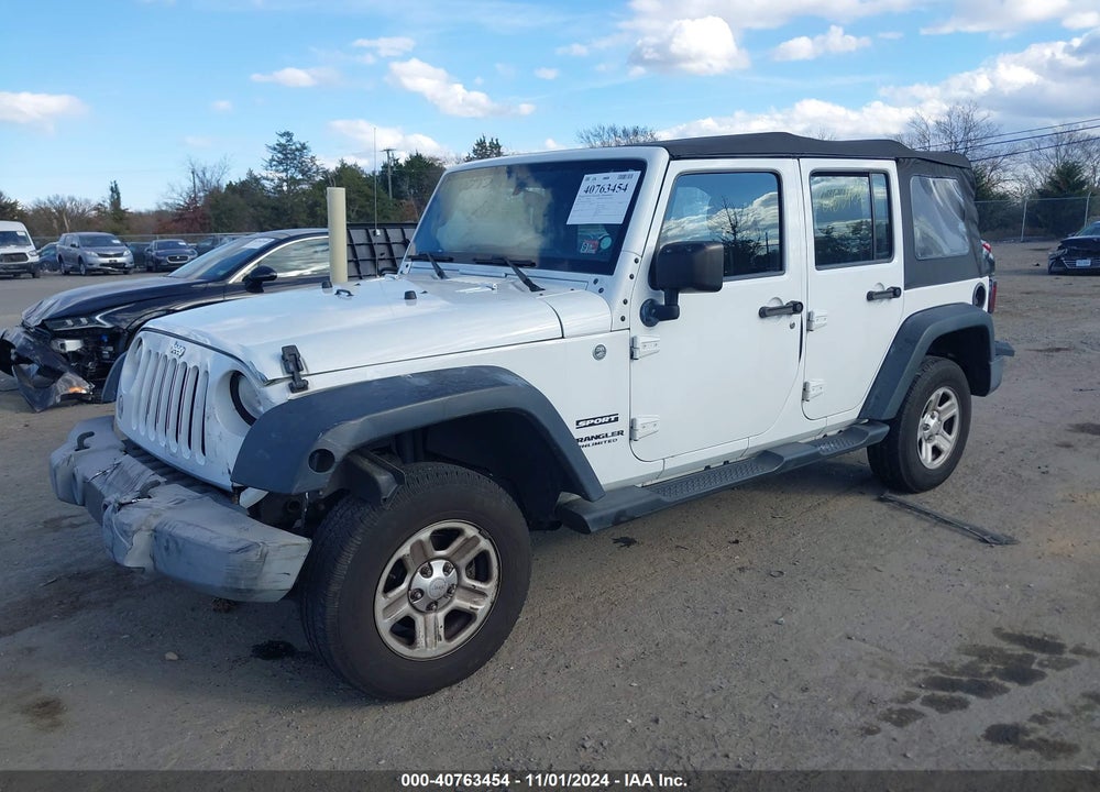 2014 JEEP WRANGLER UNLIMITED SPORT VIN: 1C4BJWDG7EL309695