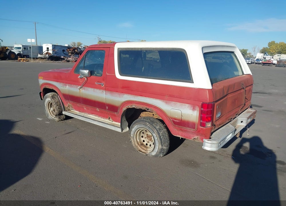 1984 FORD BRONCO U100 VIN: 1FMEU15F9ELA18530