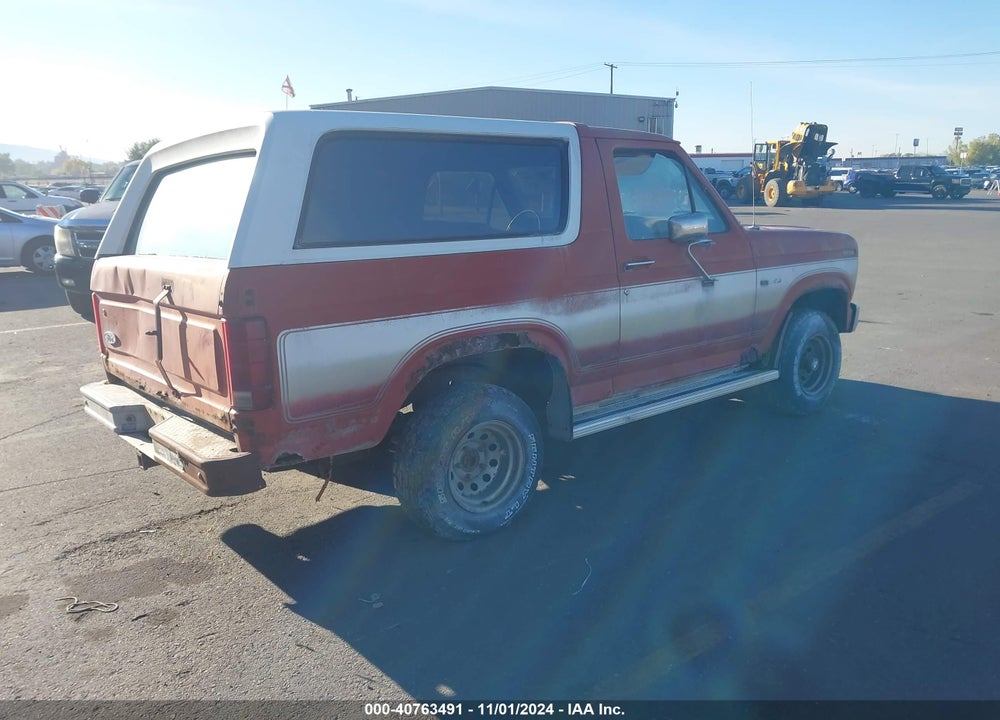 1984 FORD BRONCO U100 VIN: 1FMEU15F9ELA18530