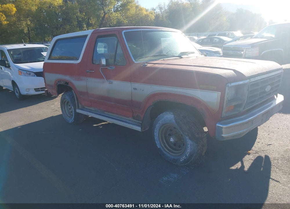 1984 FORD BRONCO U100 VIN: 1FMEU15F9ELA18530