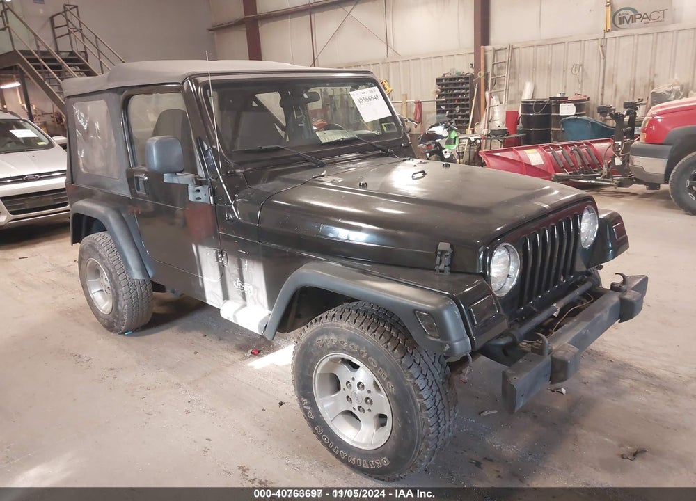 2002 JEEP WRANGLER X VIN: 1J4FA39S42P717339
