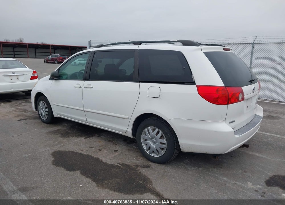 2007 TOYOTA SIENNA LE VIN: 5TDZK23C37S020320