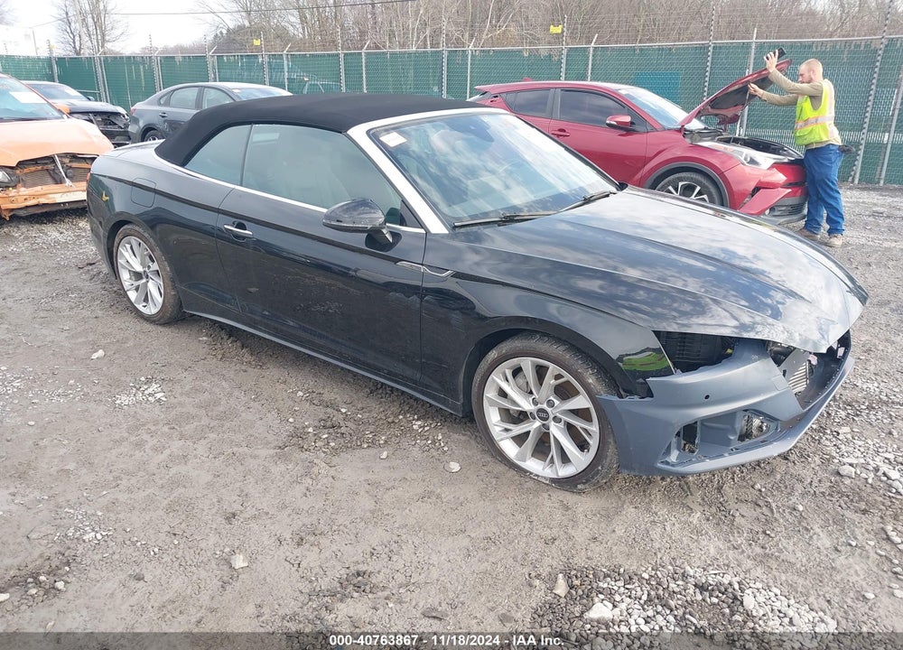 2021 AUDI A5 CABRIOLET PREMIUM PLUS 45 TFSI QUATTRO S TRONIC VIN: WAUWAGF53MN002785