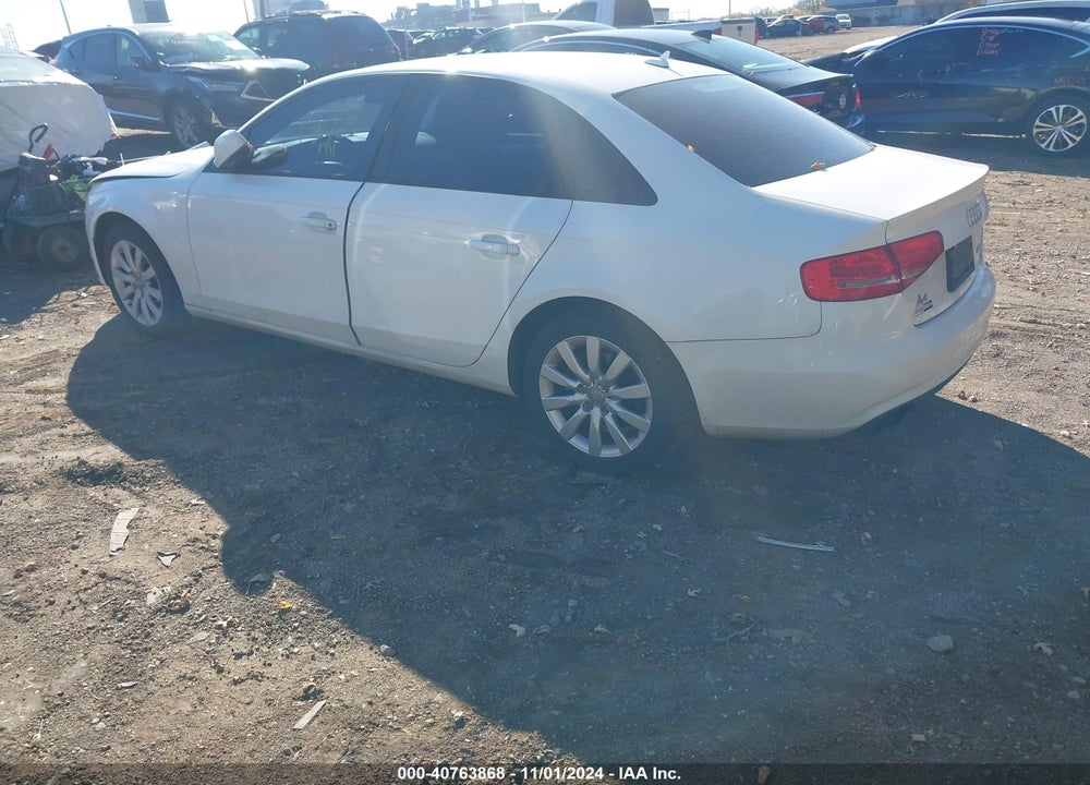 2013 AUDI A4 2.0T PREMIUM VIN: WAUAFAFL1DA166227
