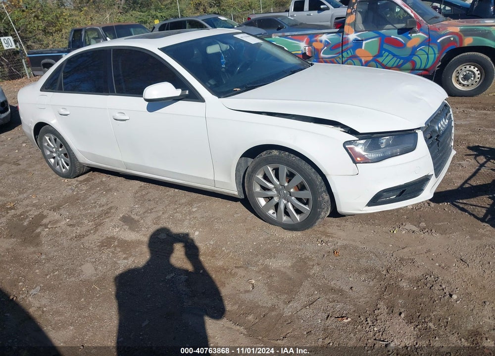 2013 AUDI A4 2.0T PREMIUM VIN: WAUAFAFL1DA166227