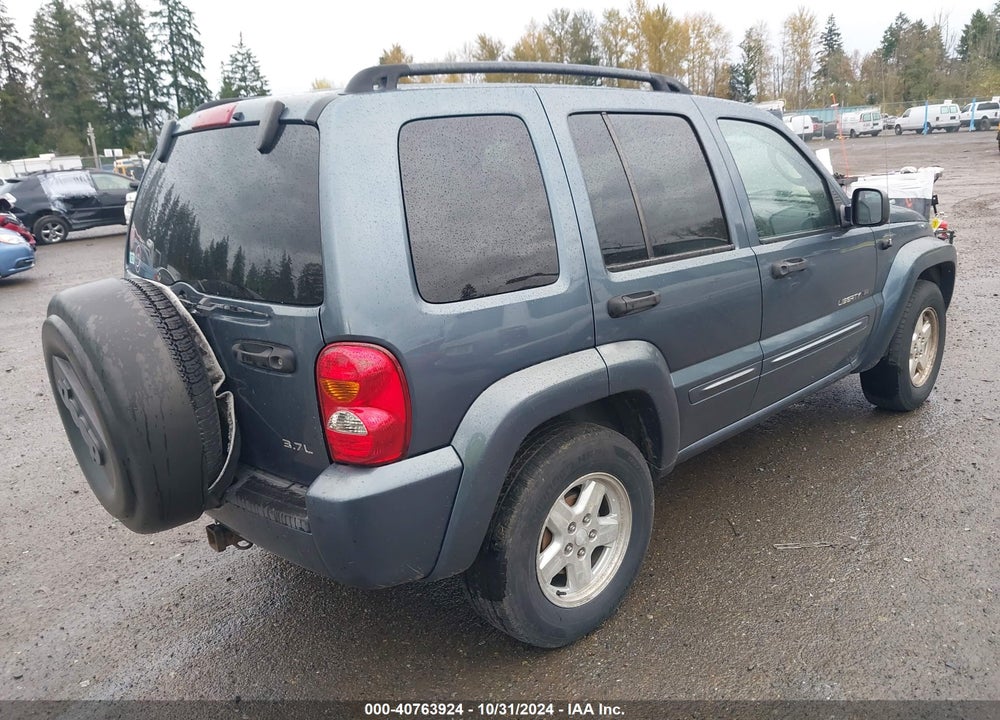 2002 JEEP LIBERTY LIMITED EDITION VIN: 1J4GL58K92W316404