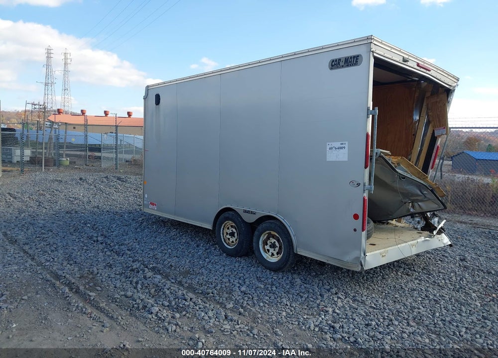 2017 CARMATE TRAILER VIN: 5A3C816D2HL001240