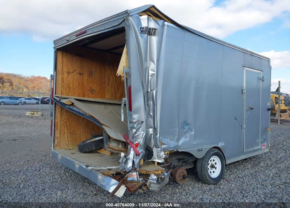 2017 CARMATE TRAILER VIN: 5A3C816D2HL001240