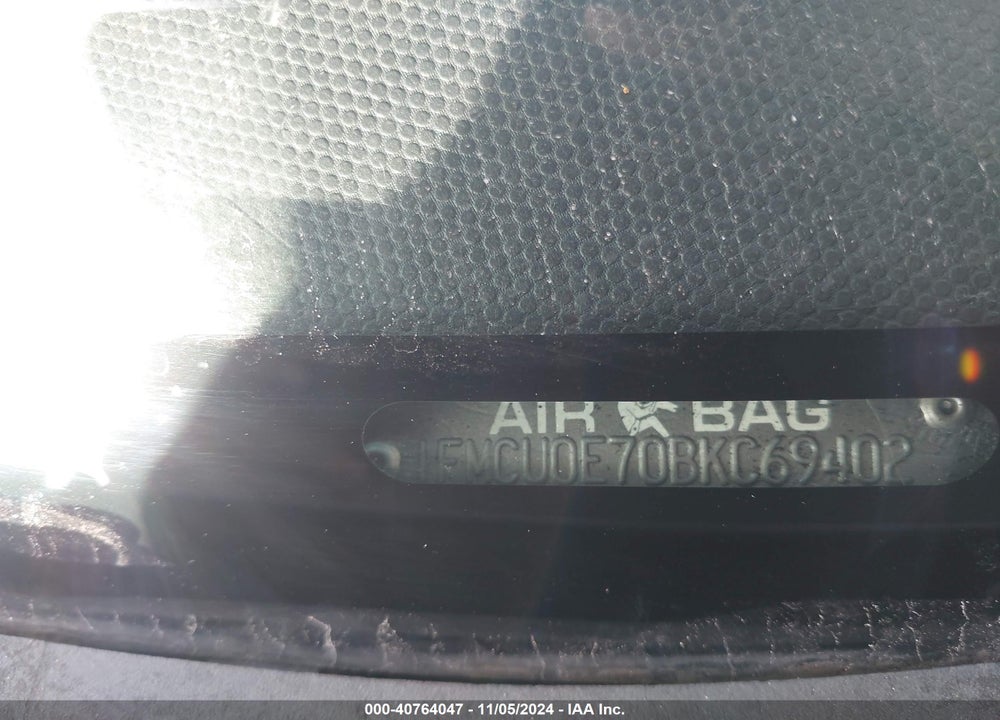 2011 FORD ESCAPE LIMITED VIN: 1FMCU0E70BKC69402