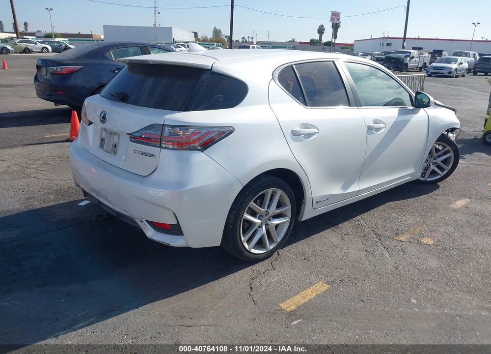 2015 LEXUS CT 200H VIN: JTHKD5BH6F2216783
