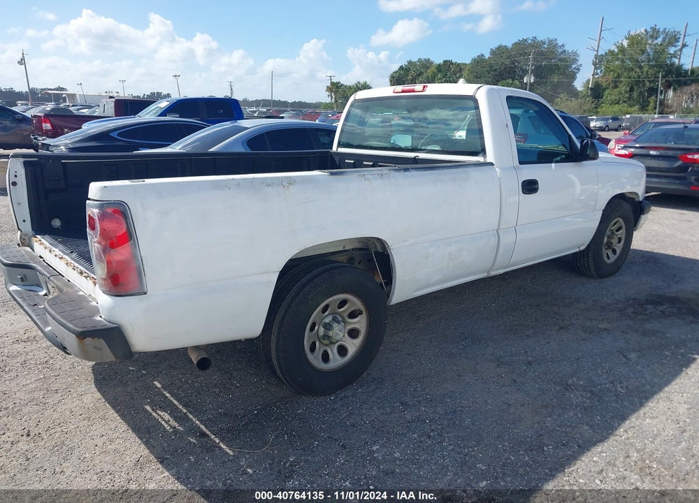 2007 CHEVROLET SILVERADO 1500 CLASSIC WORK TRUCK VIN: 1GCEC14X37Z169770