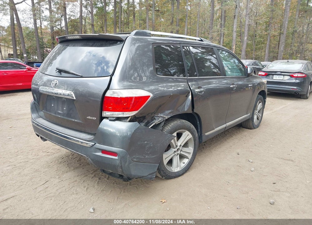 2013 TOYOTA HIGHLANDER LIMITED V6 VIN: 5TDDK3EHXDS176164