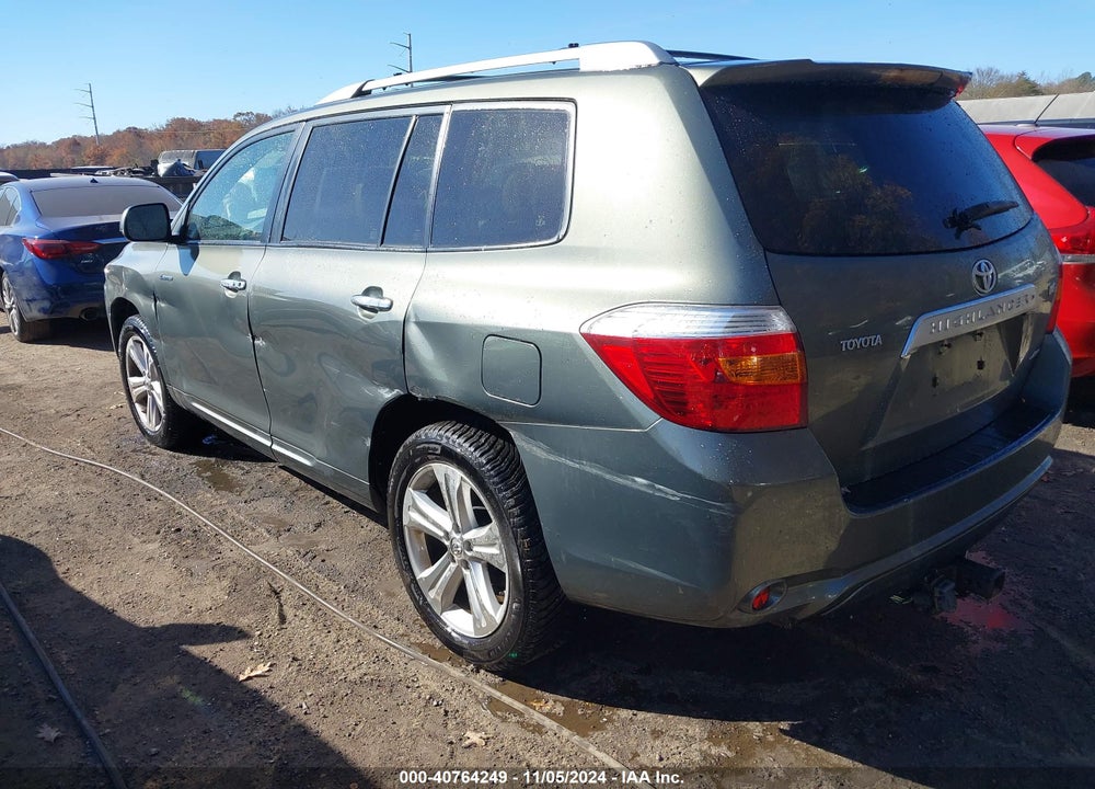 2008 TOYOTA HIGHLANDER LIMITED VIN: JTEES42A982082027
