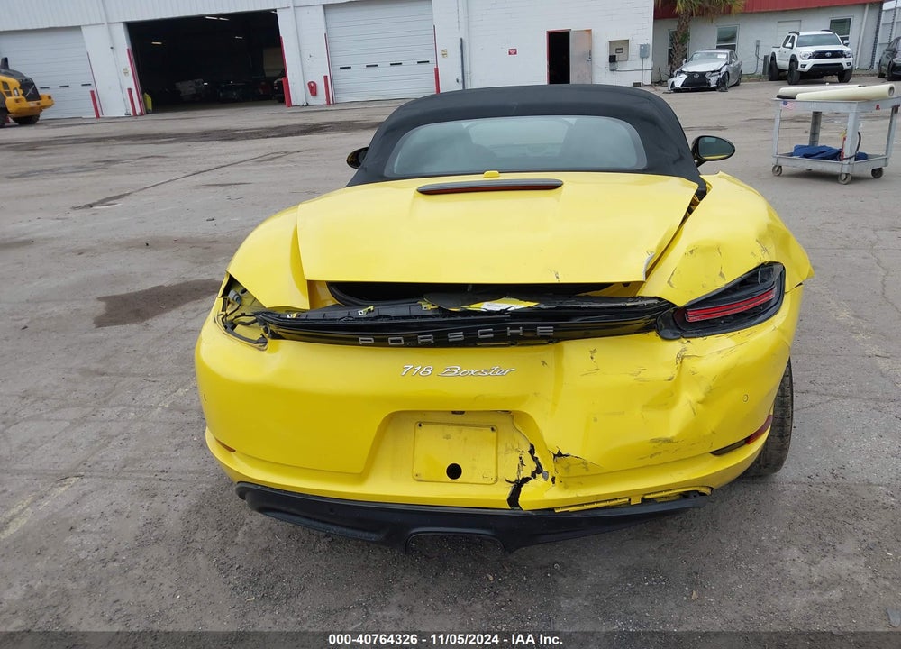 2019 PORSCHE 718 BOXSTER VIN: WP0CA2A87KS210144