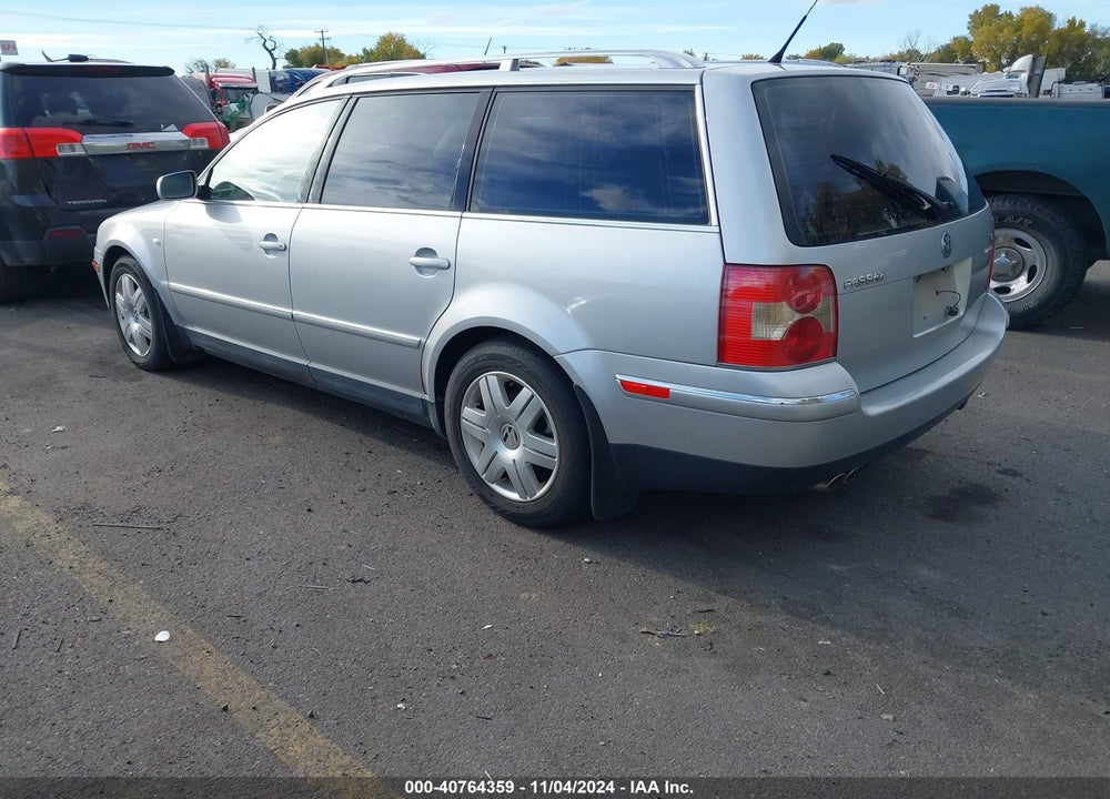 2002 VOLKSWAGEN PASSAT W8 VIN: WVWZK63B52E382369