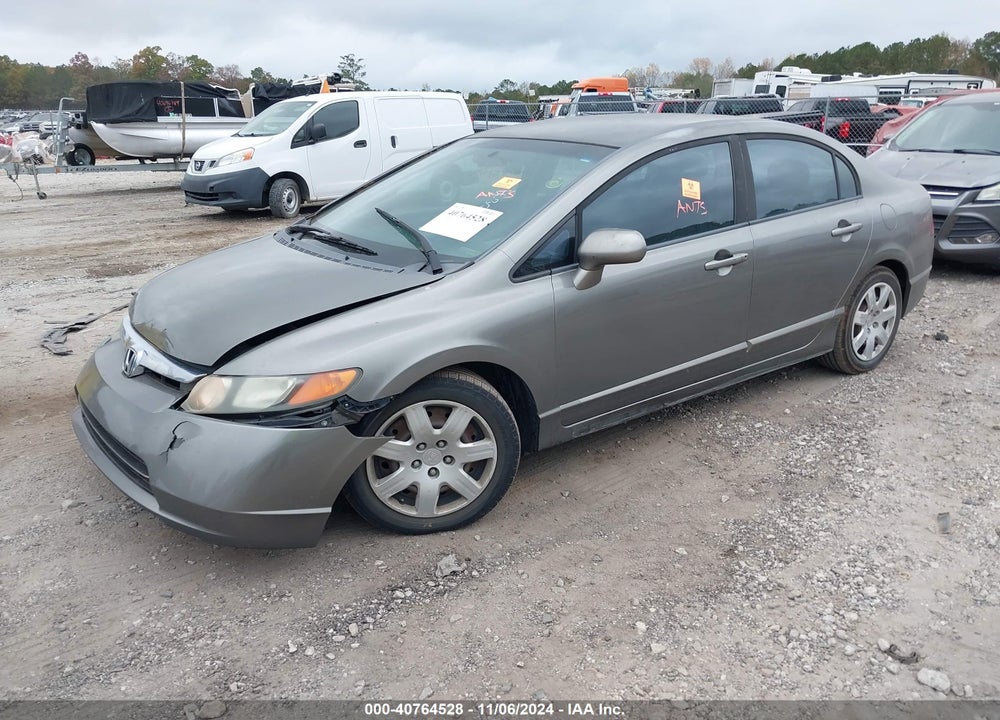 2008 HONDA CIVIC LX VIN: 1HGFA165X8L005587
