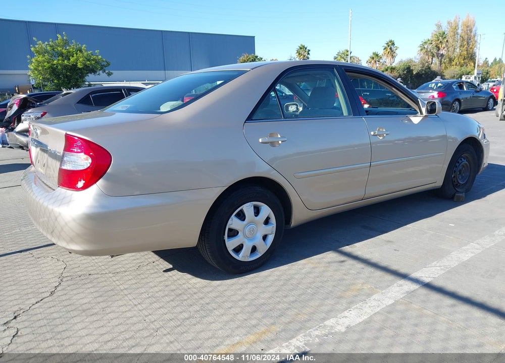 2004 TOYOTA CAMRY LE VIN: 4T1BE30K94U809892