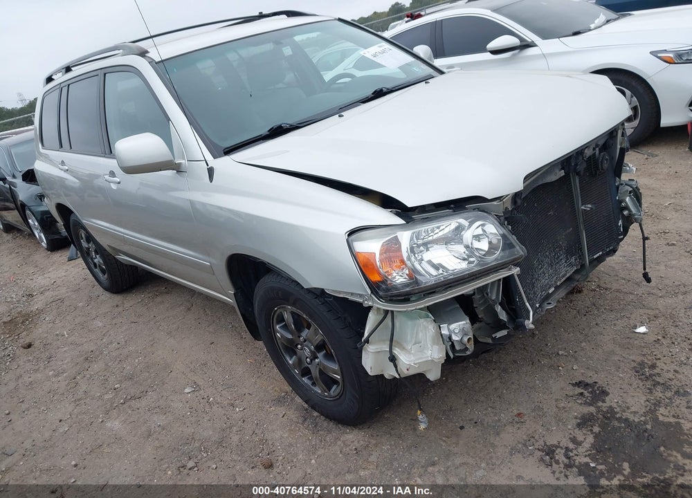 2004 TOYOTA HIGHLANDER V6 W/3RD ROW (A5) VIN: JTEEP21A440039860