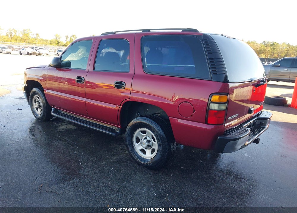 2005 CHEVROLET TAHOE LS VIN: 1GNEC13Z25R182050