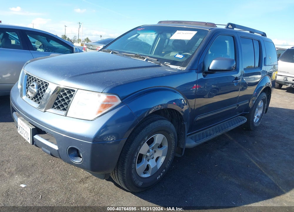 2007 NISSAN PATHFINDER SE VIN: 5N1AR18U27C628038