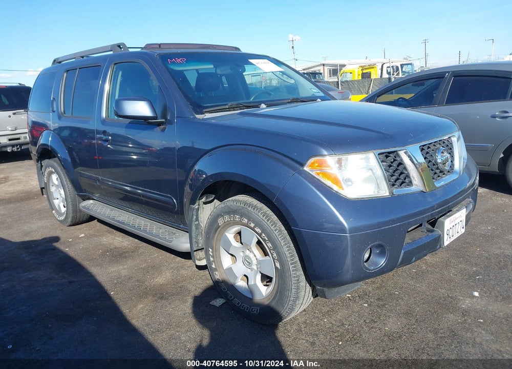 2007 NISSAN PATHFINDER SE VIN: 5N1AR18U27C628038