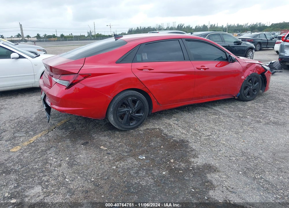 2021 HYUNDAI ELANTRA SEL VIN: 5NPLS4AG7MH017218