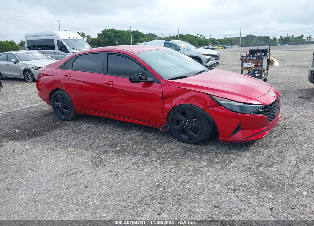 2021 HYUNDAI ELANTRA SEL VIN: 5NPLS4AG7MH017218