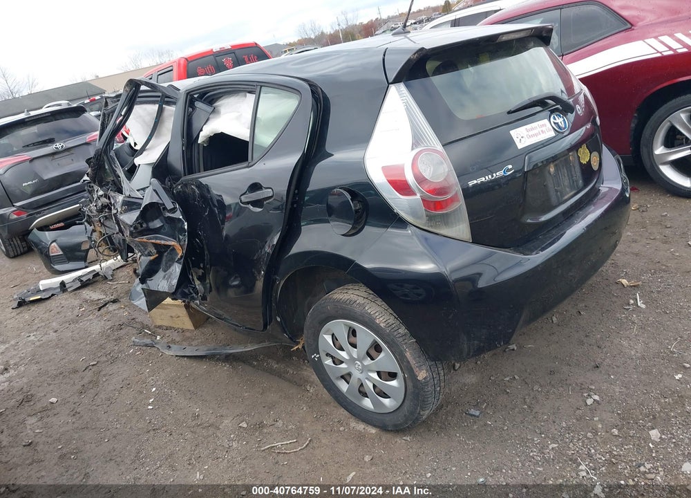 2013 TOYOTA PRIUS C TWO VIN: JTDKDTB34D1550694