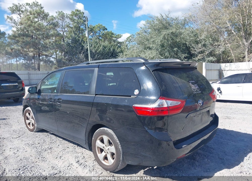 2016 TOYOTA SIENNA LE 8 PASSENGER VIN: 5TDKK3DC6GS736179