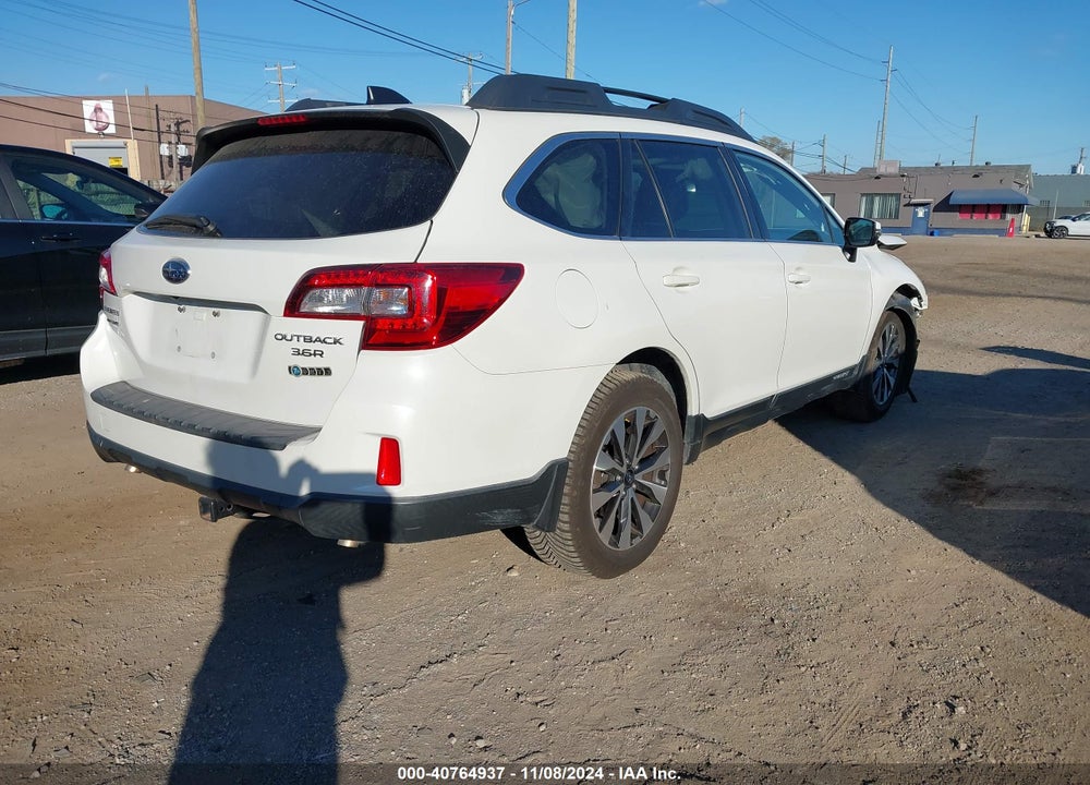 2016 SUBARU OUTBACK 3.6R LIMITED VIN: 4S4BSENC5G3297287