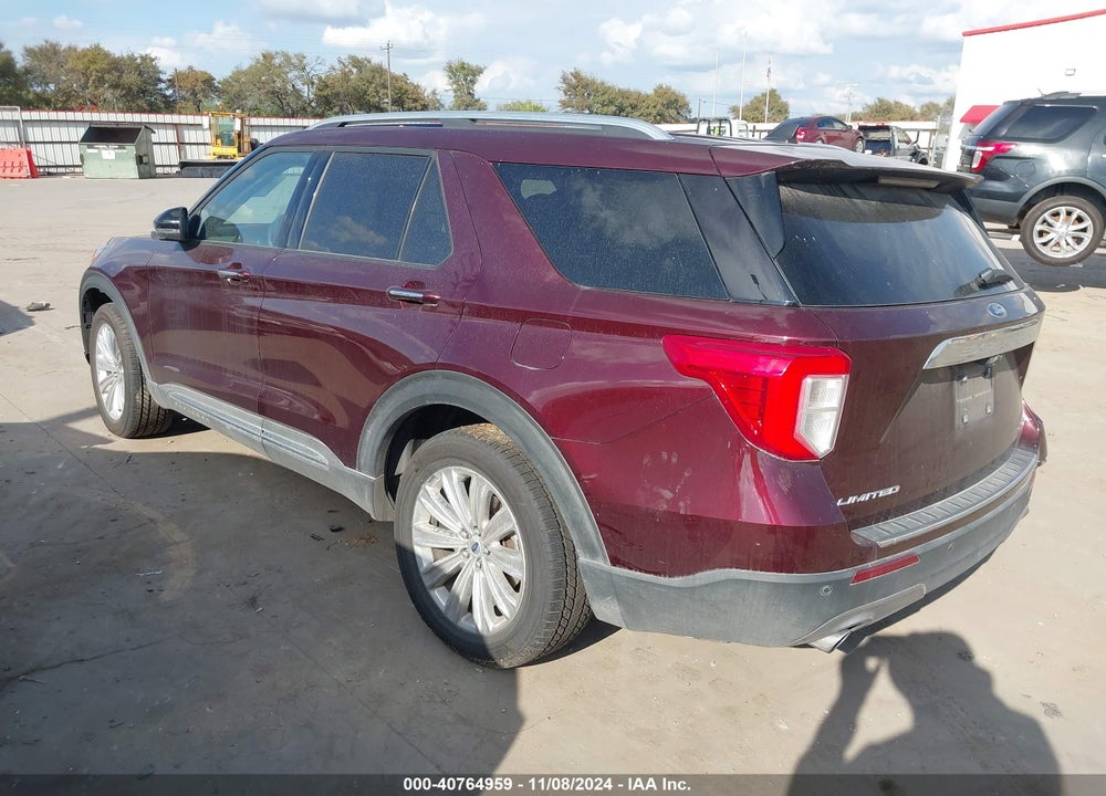 2022 FORD EXPLORER LIMITED VIN: 1FM5K8FW6NNA09298