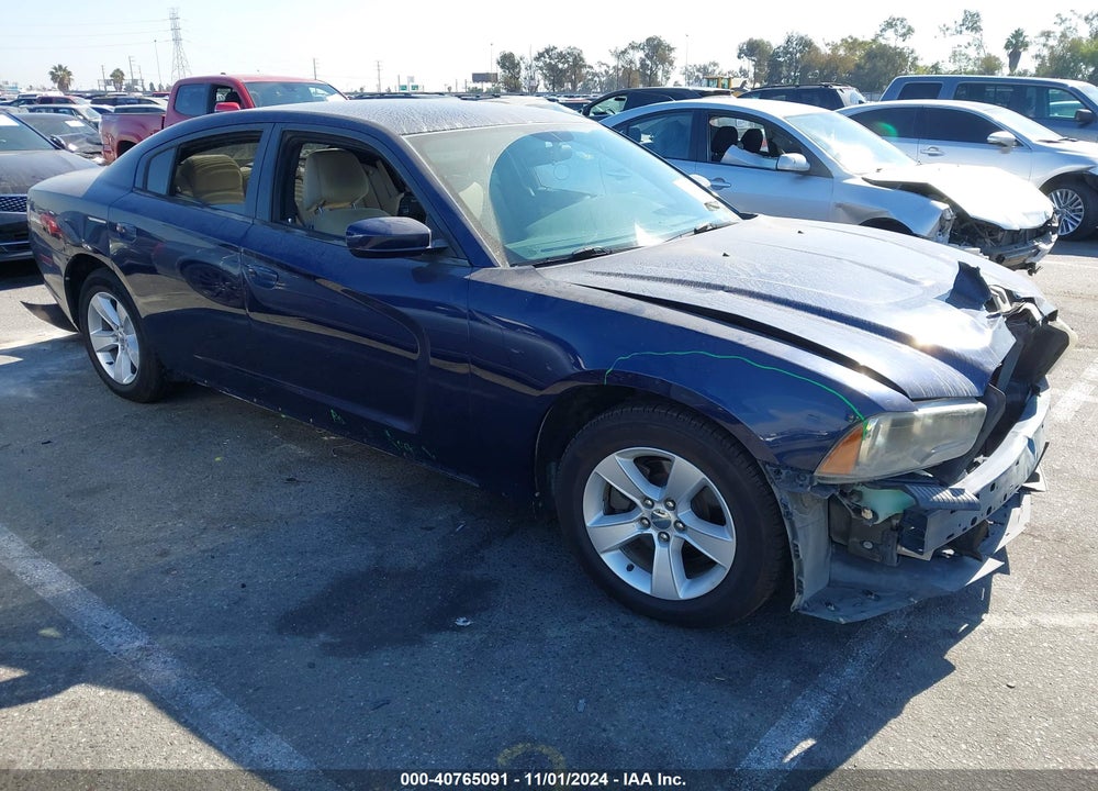 2013 DODGE CHARGER SE VIN: 2C3CDXBG3DH734884