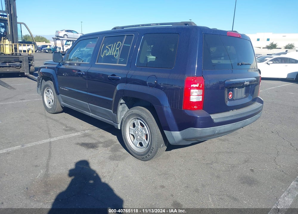 2016 JEEP PATRIOT SPORT VIN: 1C4NJPBB3GD532582