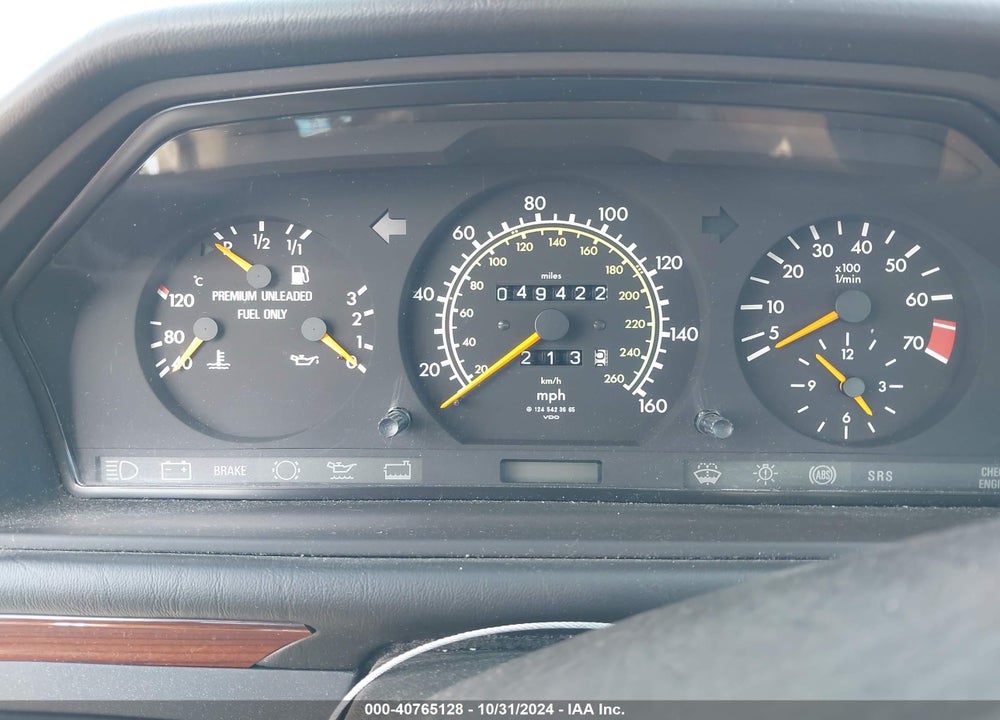 1993 MERCEDES-BENZ 300 E 2.8 VIN: WDBEA28E4PB929765