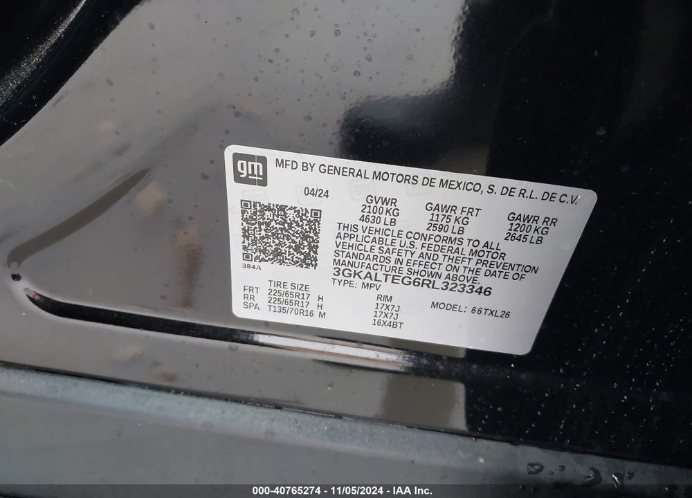 2024 GMC TERRAIN AWD SLE VIN: 3GKALTEG6RL323346