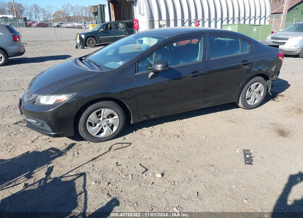 2013 HONDA CIVIC LX VIN: 19XFB2F52DE261226