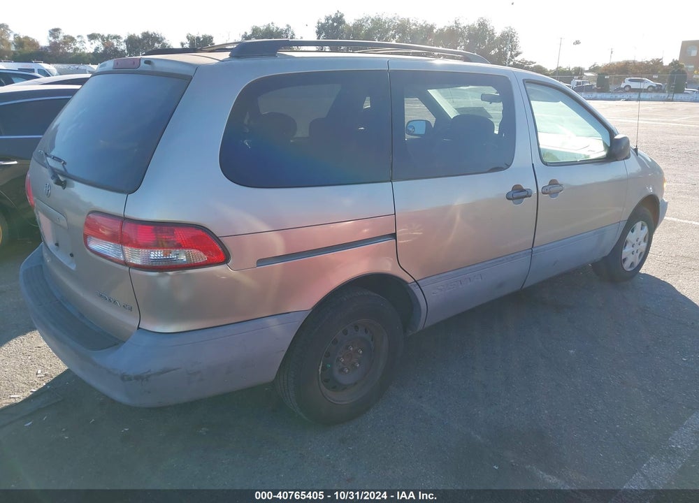 2002 TOYOTA SIENNA CE VIN: 4T3ZF19C42U458650