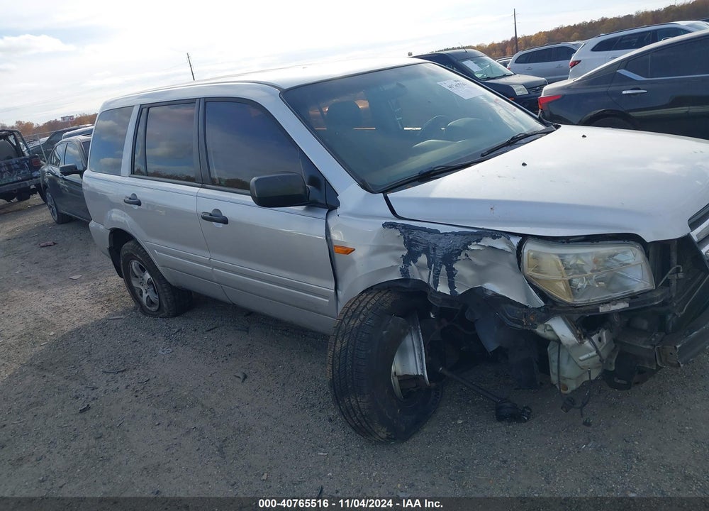 2007 HONDA PILOT LX VIN: 5FNYF281X7B040835
