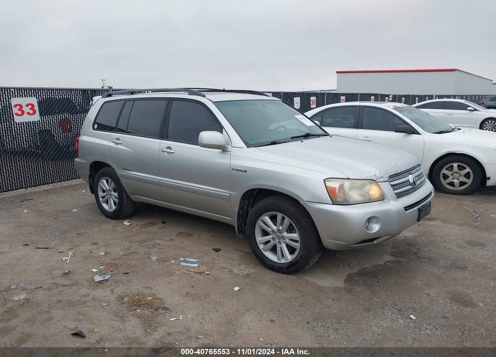 2007 TOYOTA HIGHLANDER HYBRID LIMITED V6 VIN: JTEDW21A470020485