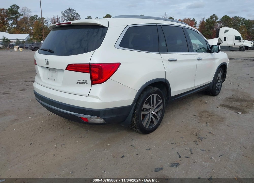 2017 HONDA PILOT ELITE VIN: 5FNYF6H01HB019436